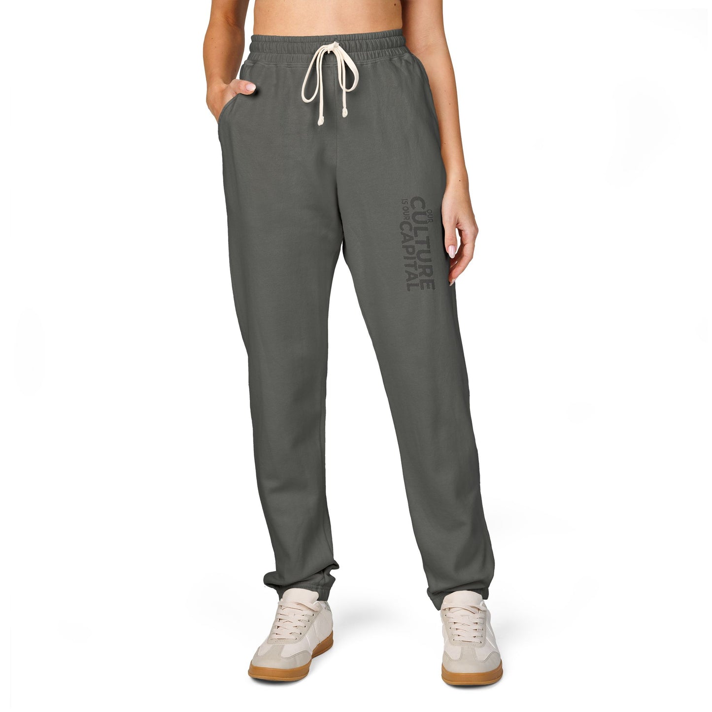 Fleece Sweatpants — 'Home Is Where The Heart Is' Cozy Lounge Joggers